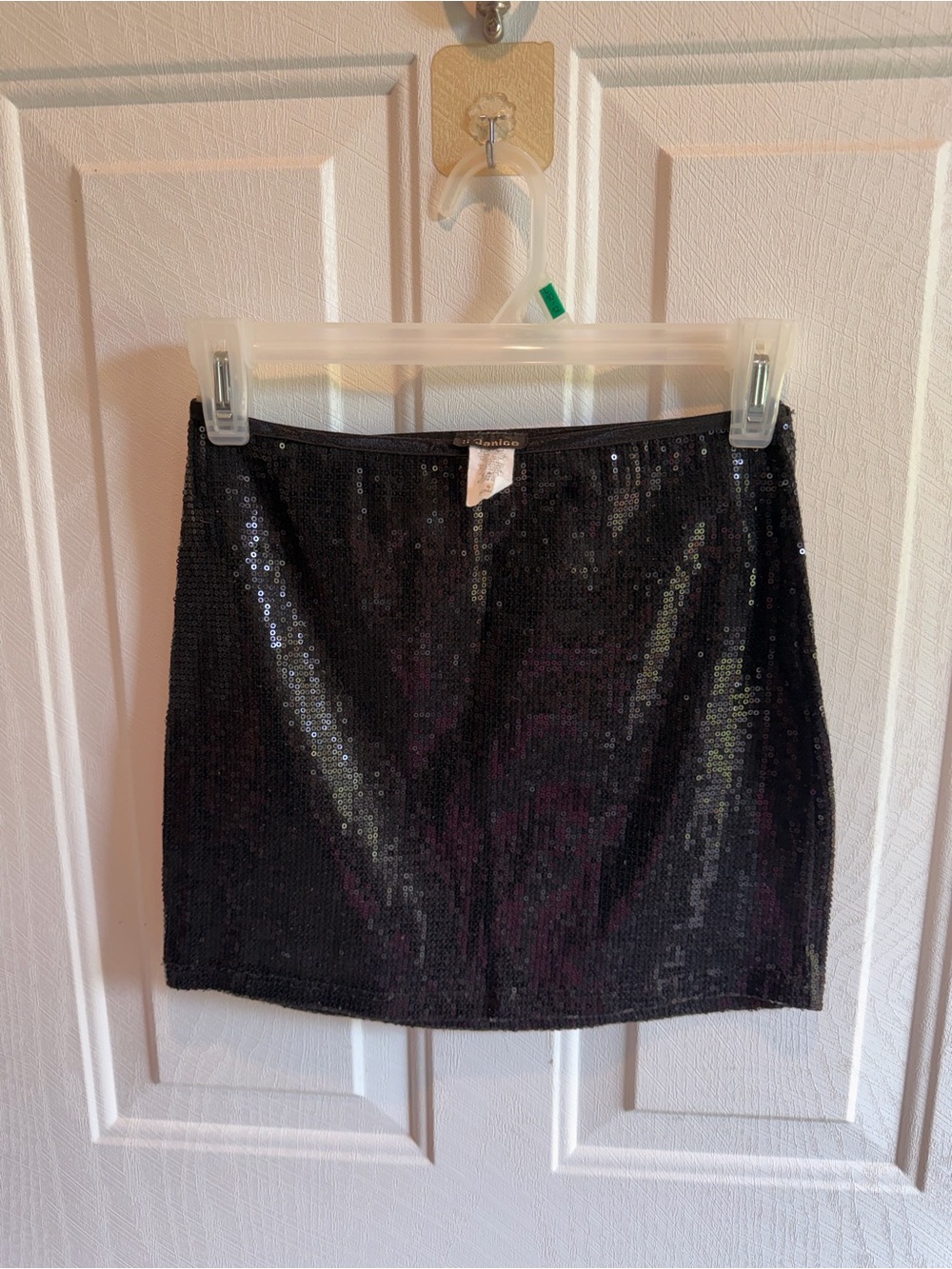 Black Sequin Mini Skirt - Classic Evening Sparkle